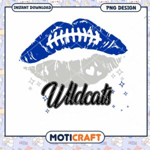 Wildcats Football Lips PNG Download for Team Spirit