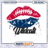 Wildcats Football Kiss PNG Design for Fans and Crafters 2 Wildcats Football Kiss PNG Design for Fans and Crafters