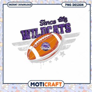 Wildcats Football Design Since 1863 PNG Instant Download