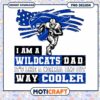 Wildcats Dad Football Design Instant Download PNG Art