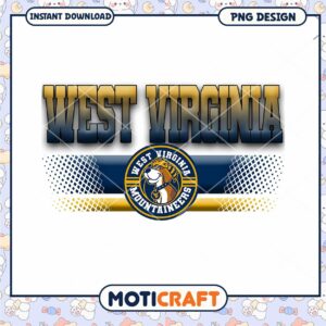 West Virginia Mountaineers PNG Design Instant Download