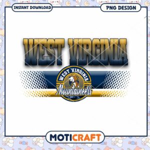 West Virginia Mountaineers Fan Art PNG Instant Download