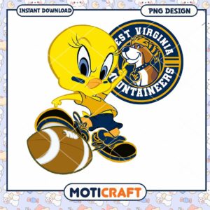 West Virginia Mountaineers Cartoon PNG Design Download