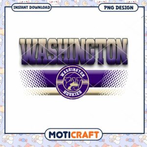 Washington Huskies PNG Design for Instant Download Art