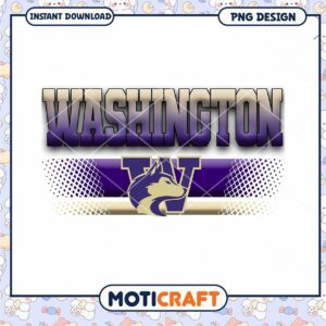 Washington Huskies PNG Design Instant Download Graphic