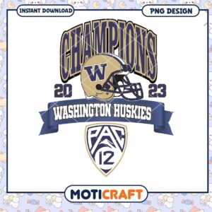 Washington Huskies 2023 Champions PNG Instant Download