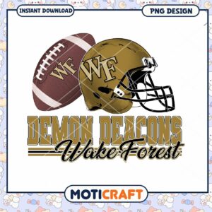 Wake Forest Demon Deacons Football PNG Design Download