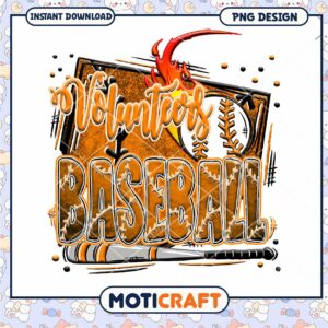 Volunteers Baseball PNG Design for Instant Download