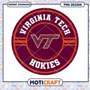 Virginia Tech Hokies PNG Design Instant Download Graphic
