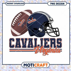 Virginia Cavaliers Football PNG Design for Fans