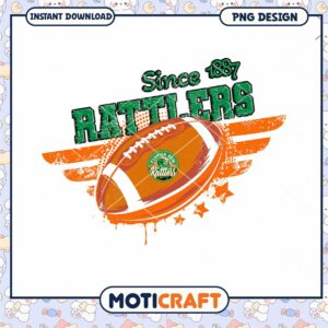 Vintage Florida Rattlers Football PNG Instant Download