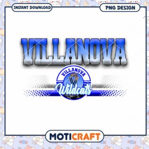 Villanova Wildcats Instant Download PNG Design Template