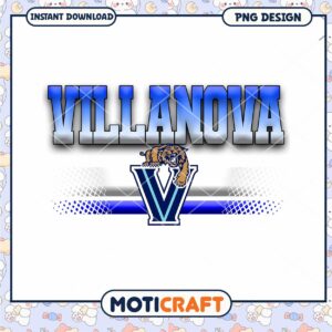 Villanova PNG Design Instant Download for Fans