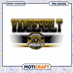 Vanderbilt Commodores Graphic Design PNG Instant Download