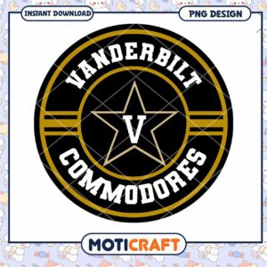 Vanderbilt Commodores Logo Instant Download PNG Design