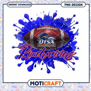 UTSA Roadrunners Football Art Design for Instant Download