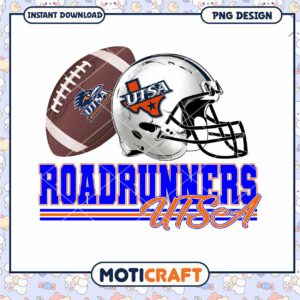 UTSA Roadrunners Football PNG Graphic Download Design