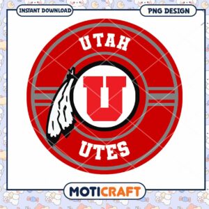 Utah Utes Logo PNG Instant Download Design for Fans