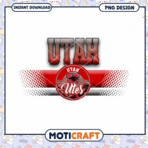 Utah Utes Instant Download PNG Design for Fans