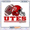Utah Utes Football Helmet PNG Design Instant Download