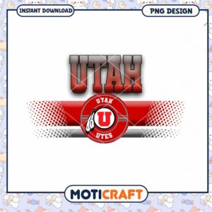 Utah Utes Basketball Team PNG Design Instant Download