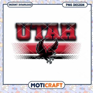 Utah Eagles Graphic Design PNG Instant Download File