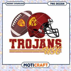 USC Trojans Football PNG Design Instant Download Art