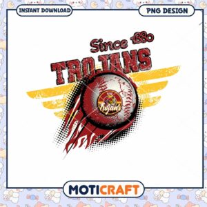 USC Trojans Baseball Design Since 1880 PNG Download