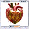 USC Heart Design PNG Instant Download Art Print