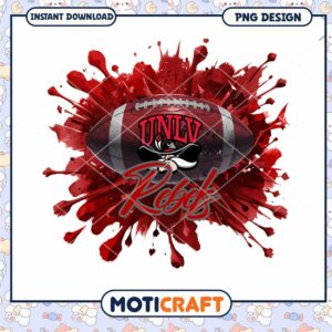 UNLV Rebels Football PNG Design for Instant Download