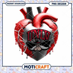 UNLV Heart Design PNG Download for Fans and Students