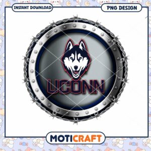 UConn Huskies Logo PNG Design Instant Download Image