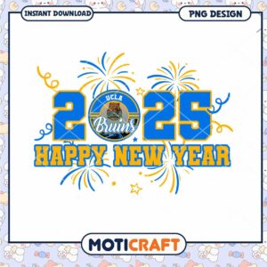 UCLA Bruins New Year 2025 Festive PNG Design Download