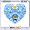 UCLA Bruins Heart Design PNG Instant Download Art