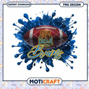 UCLA Bruins Football Splash Art Instant Download PNG Design