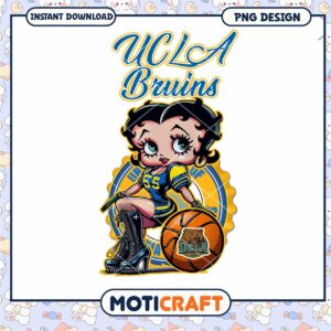 UCLA Bruins Betty Boop Basketball PNG Design Download
