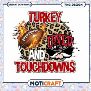 Turkey Touchdowns UNLV Football PNG Design Download