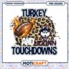 Turkey Touchdowns UConn Football PNG Design Download