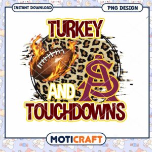 Turkey Touchdowns PNG Design for Football Lovers