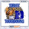 Turkey Touchdowns Football PNG Graphic Design Download
