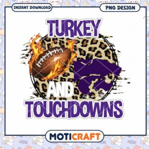 Turkey and Touchdowns PNG Download for Football Fans