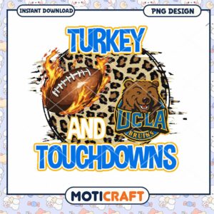 Turkey and Touchdowns PNG Design for Football Fans