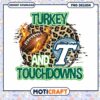 Turkey and Touchdowns Football PNG Instant Download Art