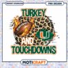 Turkey and Touchdowns Football PNG Downloadable Design 2 Turkey and Touchdowns Football PNG Downloadable Design