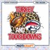 Turkey and Touchdowns Football PNG Design for Download