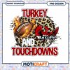 Turkey and Touchdowns Football PNG Design Downloadable Art
