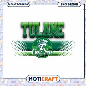 Tulane Green Wave Logo Instant Download PNG Design