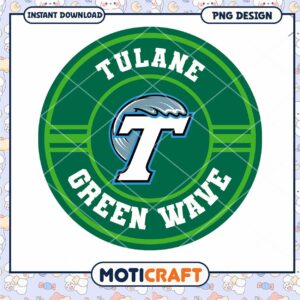 Tulane Green Wave PNG Instant Download Design Graphic