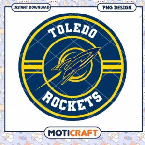Toledo Rockets Instant Download PNG Design for Fans