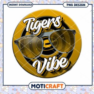 Tigers Vibe Sunglasses PNG Instant Download Design Art